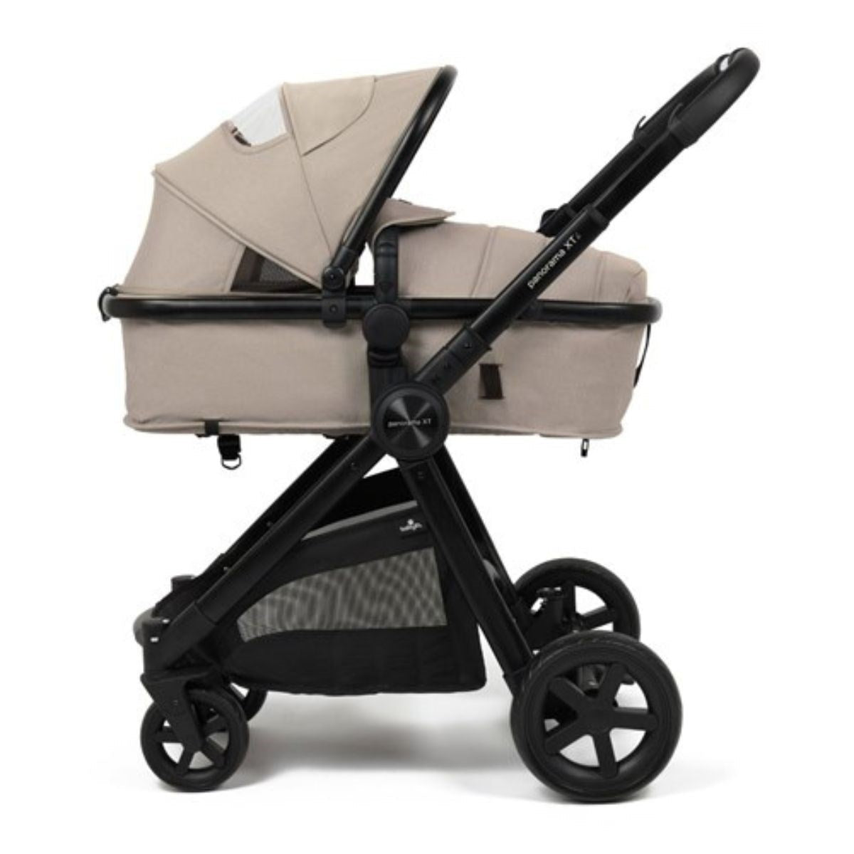 BabyLo Panorama XTi Premium Bundle & Travel System, Almond, Maxi Cosi Kori & Iora