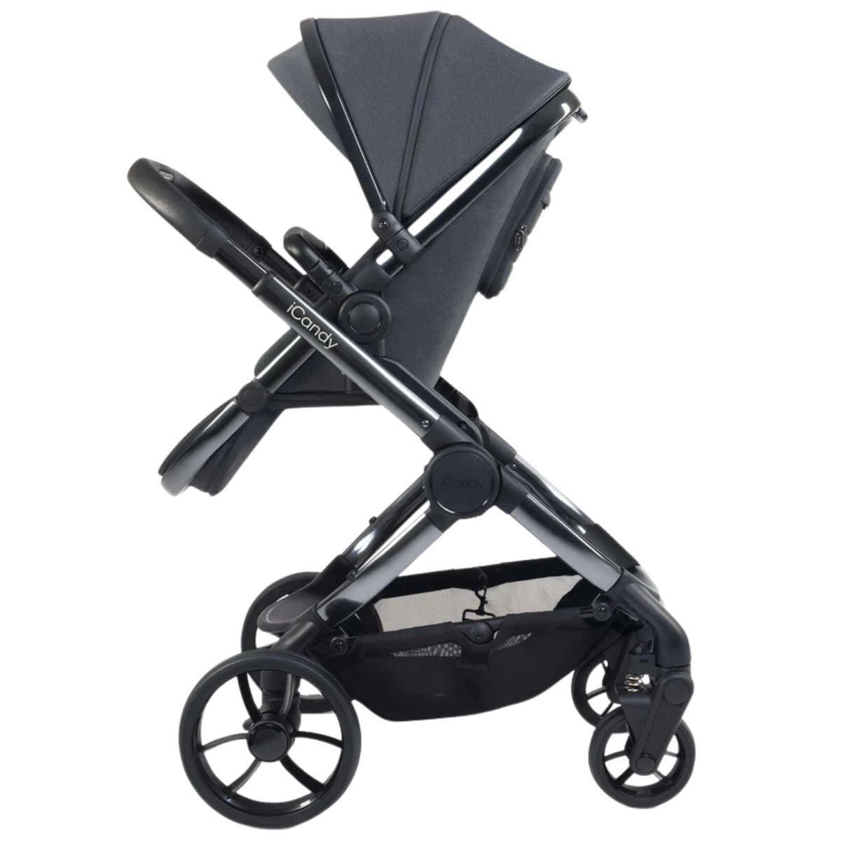 iCandy Peach 7 travel System With Pebble 360 Pro² Car Seat And Family Fix Base, Dark Grey