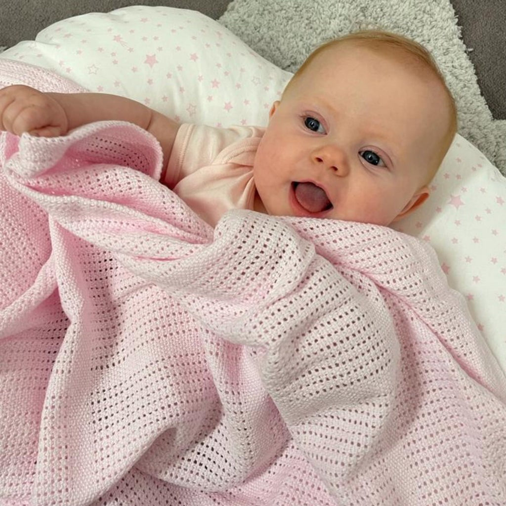 Samuel Johnston Baby Blanket Giftset, Pink