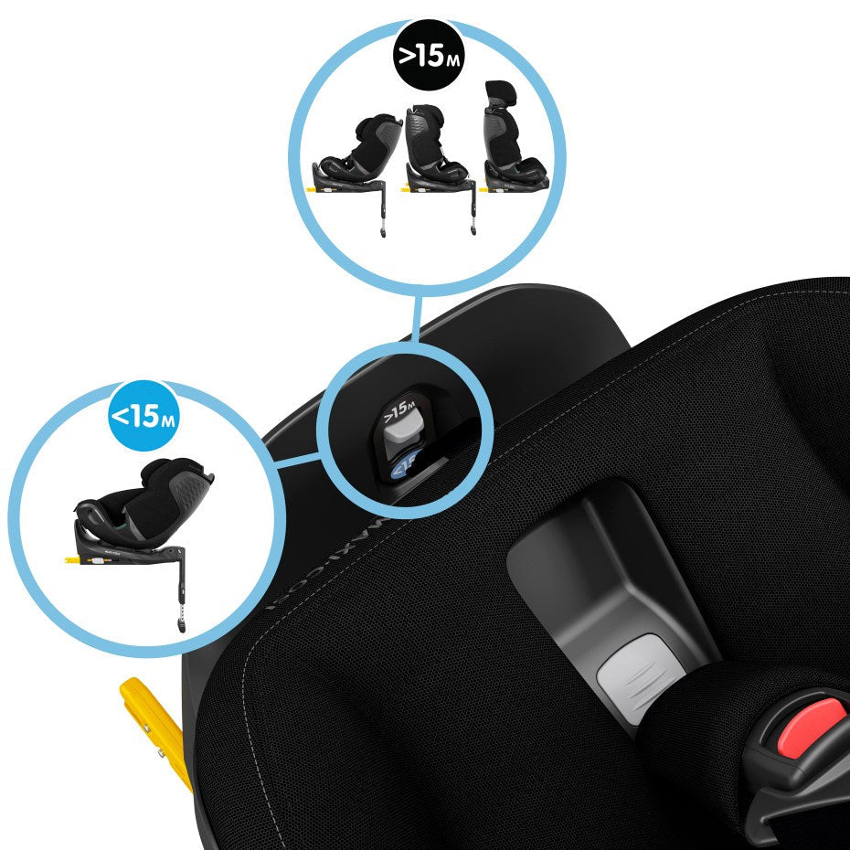 Maxi-Cosi Emerald 360 Pro Swivel Rotating i-Size Car Seat 40-150cm 0-12 Years