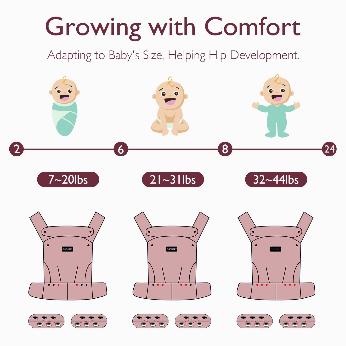 Momcozy Baby Carrier Cotton Leopard