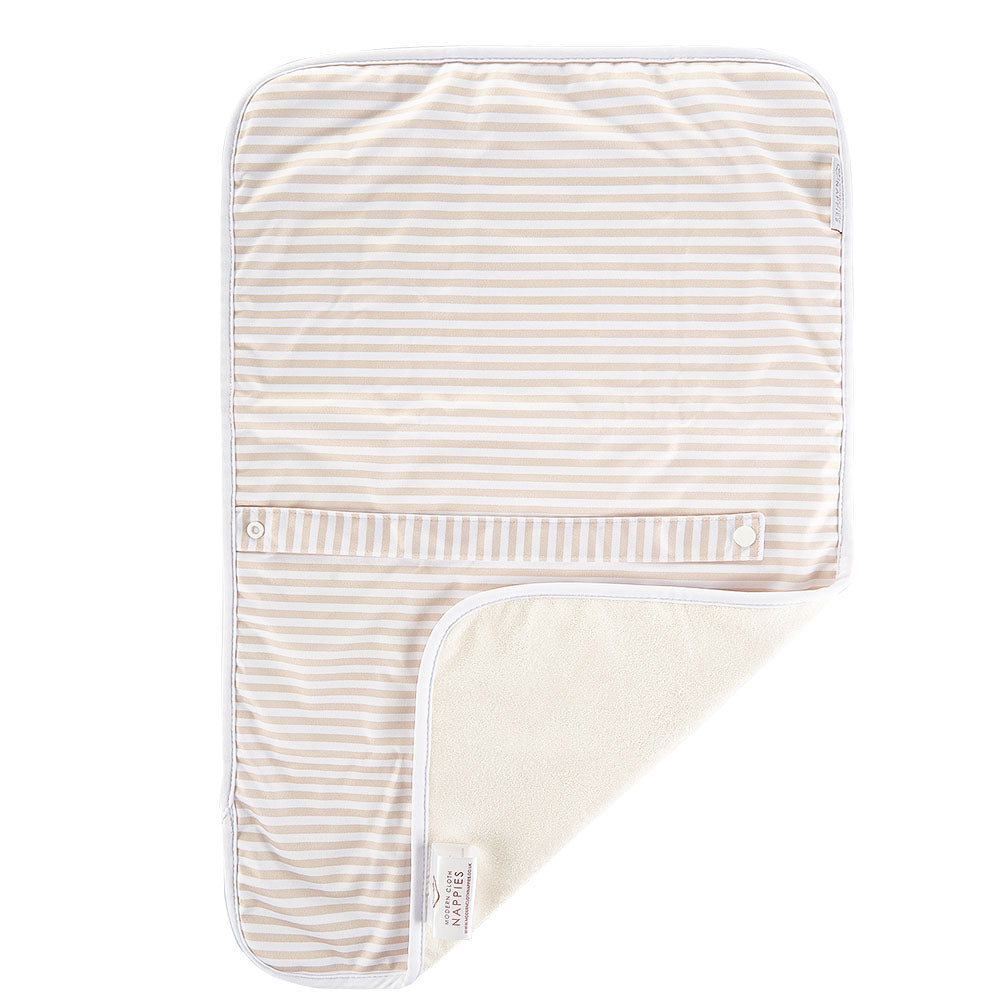 Baby Travel Changing Mats - Linen Stripes