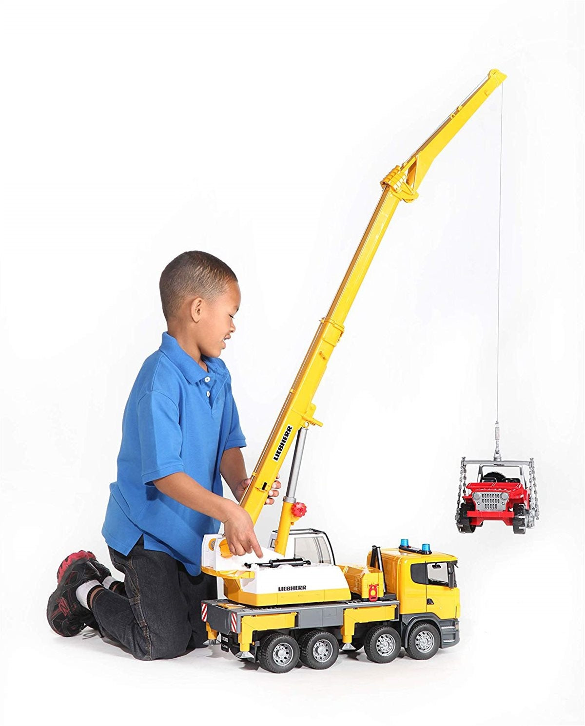 Bruder SCANIA R-Series Liebherr Toy Crane Truck