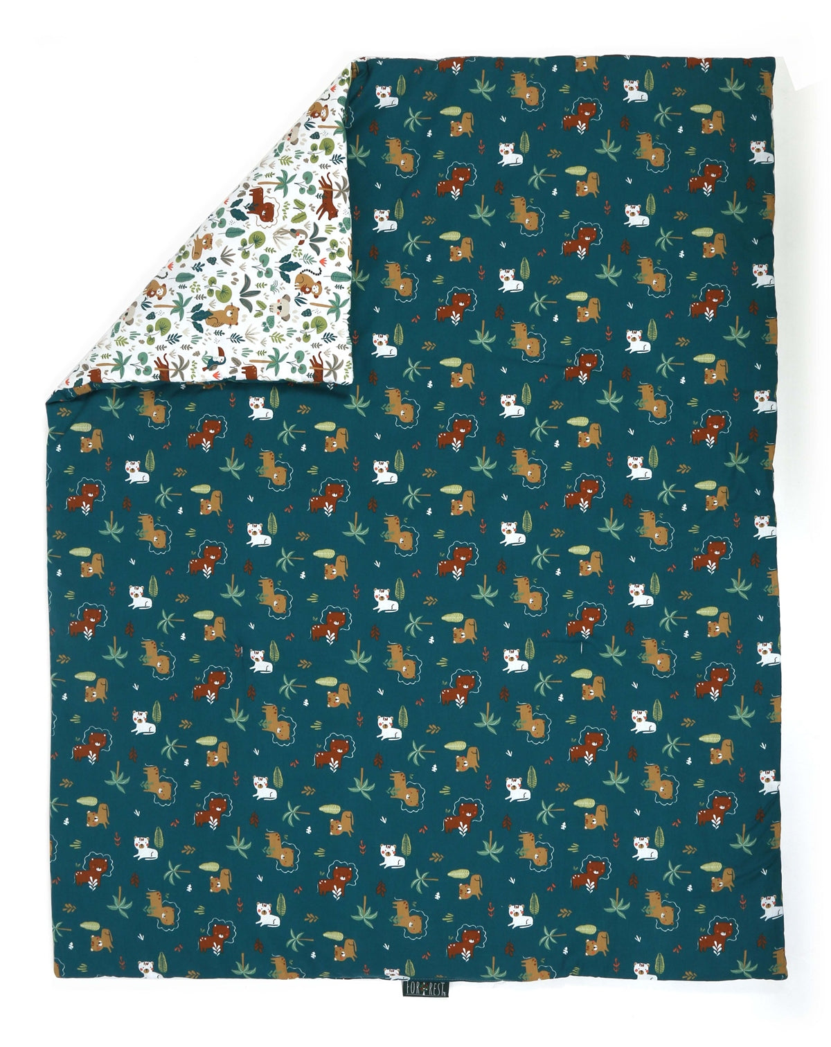Forrest 3 Piece Reversible Baby Bedding Set, Jungle