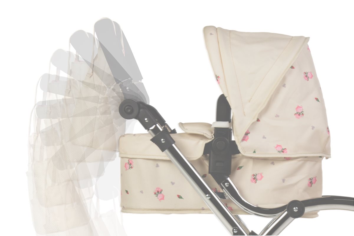 Roma Darcie Twin Dolls Pram, Cream