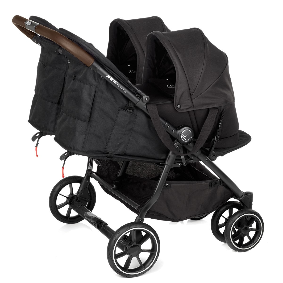 Jane Twinlink Pushchair, Cold Black 2022 (Open Box)
