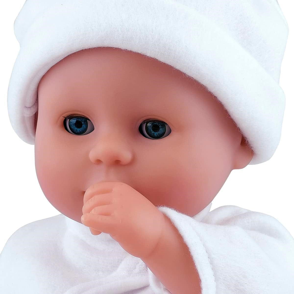 Johnston's Little Treasure 38cm Soft Baby Doll with Deluxe Blue Romper and Accessories