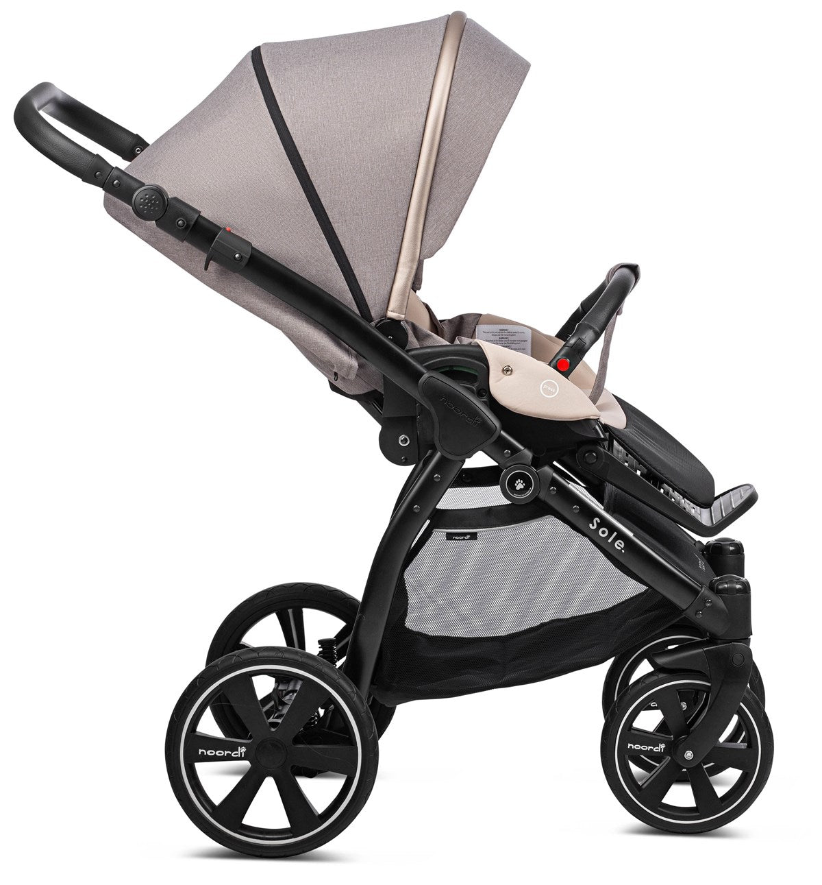 Noordi Sole Go 3in1 Travel System, Beige (Open Box)