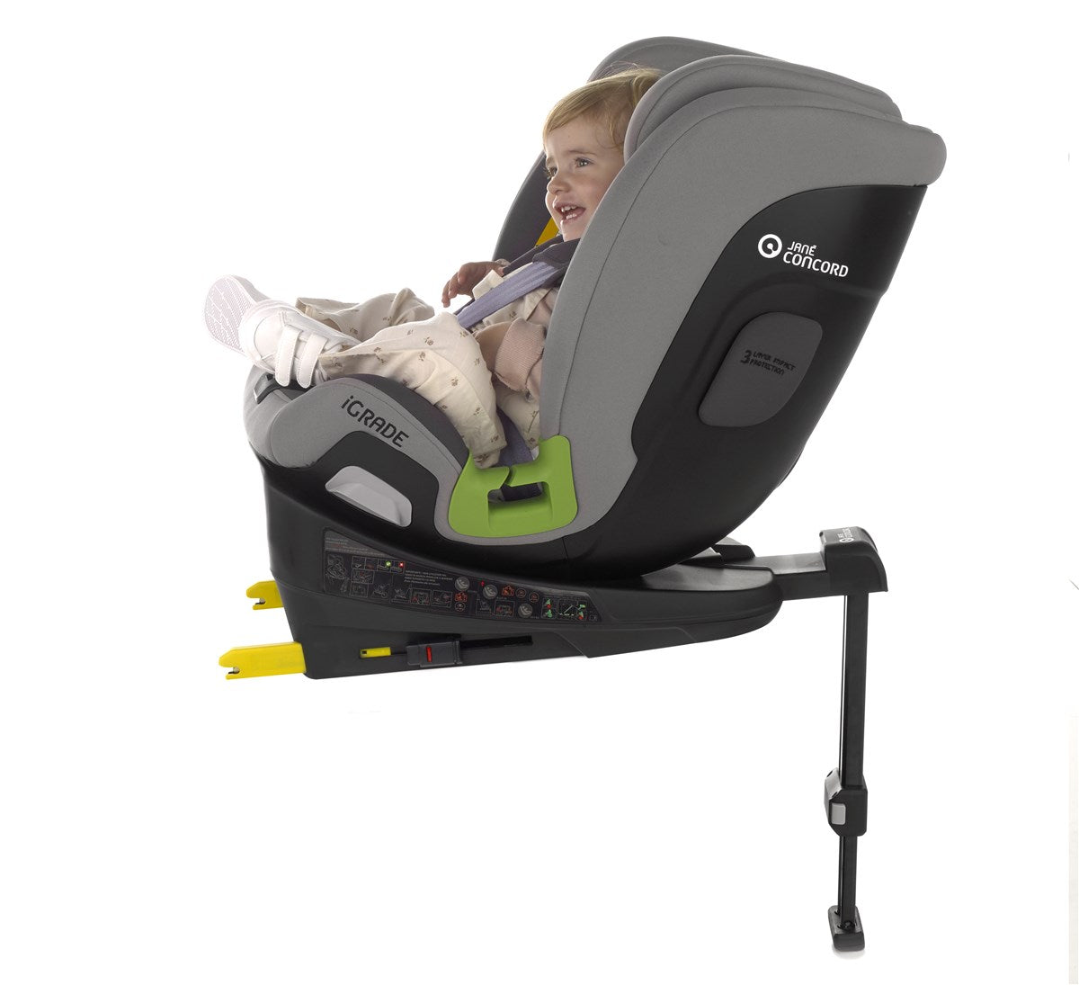 Jane iGrade 360º Swivel i-Size Car Seat, 40-150cm, 0-12 Years