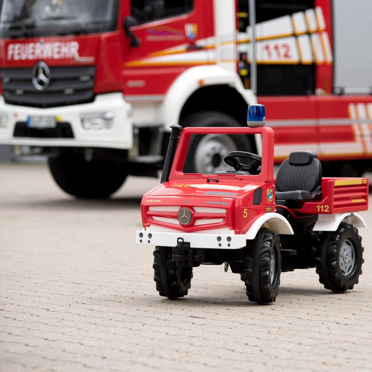 Rolly Toys rollyUnimog Fire Engine with Gears and Handbrake