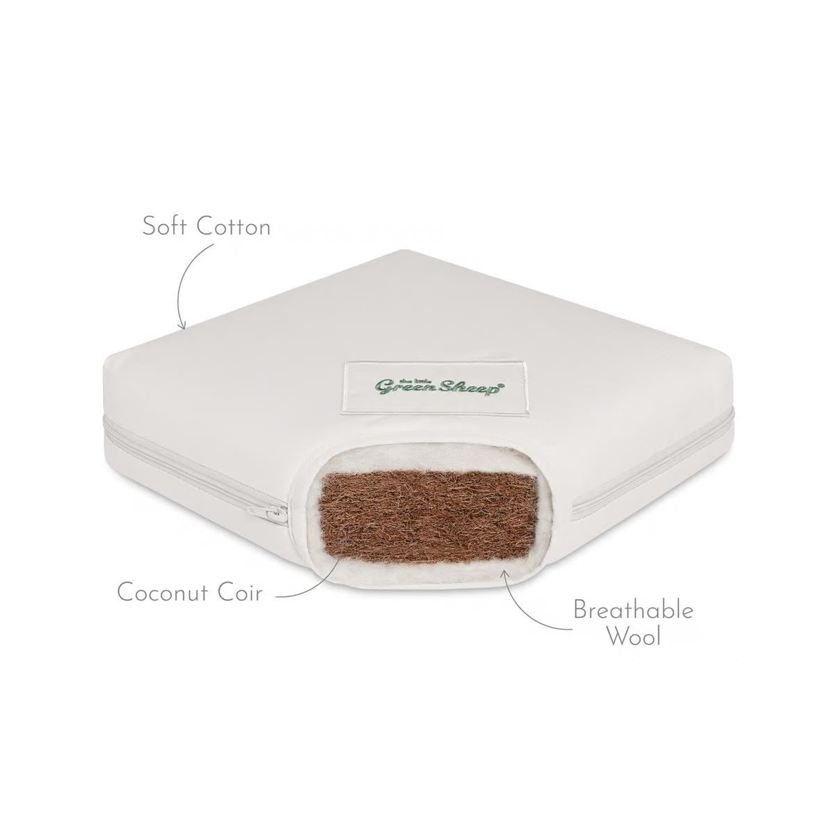 Little Green Sheep Organic Cot Mattress 120 x 60cm