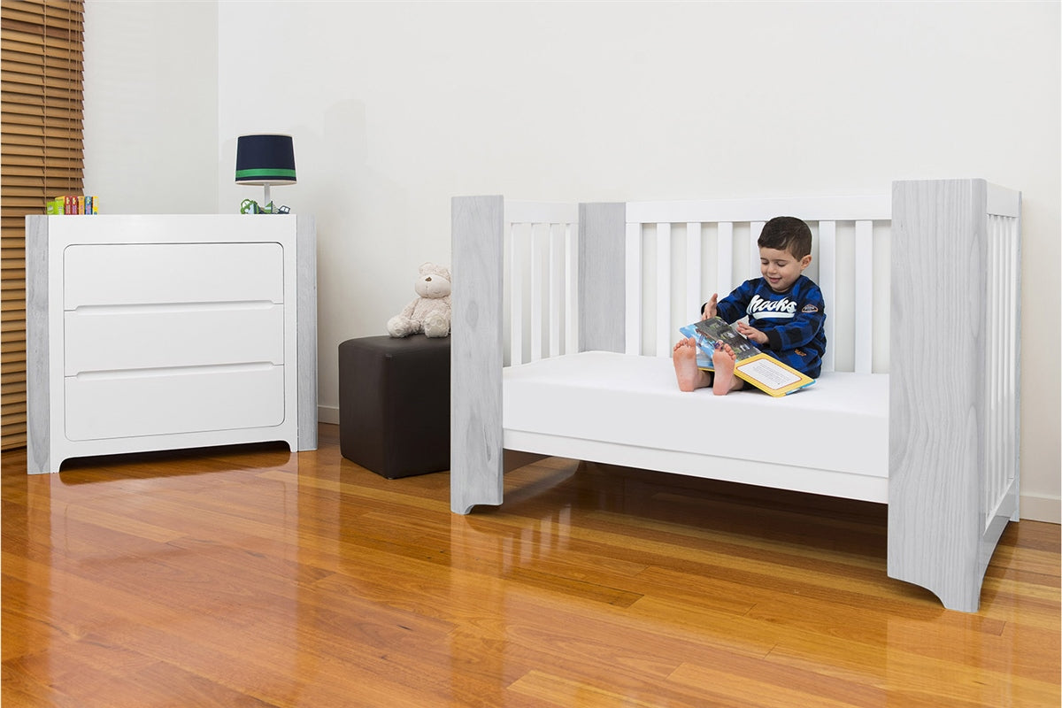 Cocoon Evoluer 4 in 1 Nursery Furniture System, White / Grey