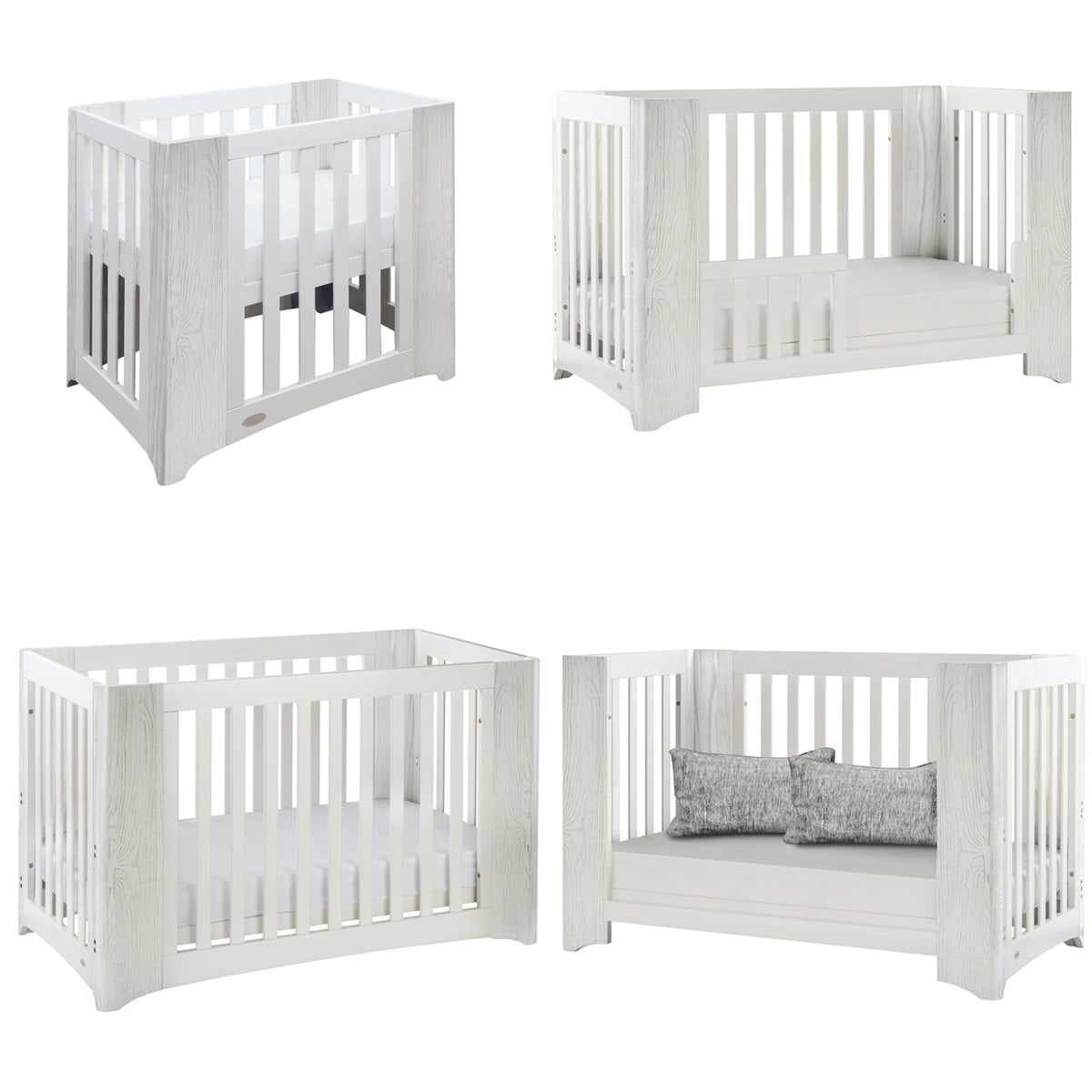 Cocoon Evoluer 4 in 1 Nursery Furniture System, White / Grey
