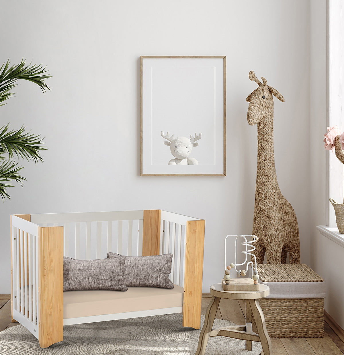 Cocoon Evoluer 4 in 1 Nursery Furniture System, White / Natural