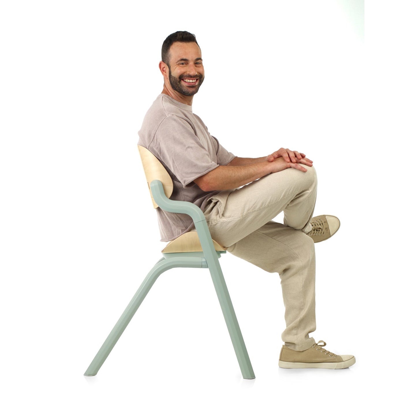 Jane Noah Highchair + Rocker Kit for Newborns – Convertible Beechwood Chair from birth to Adulthood, Botanic