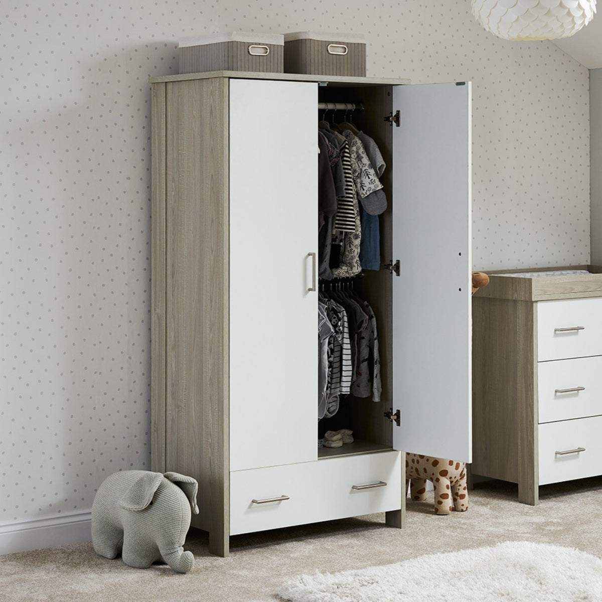 OBaby Nika Double Wardrobe