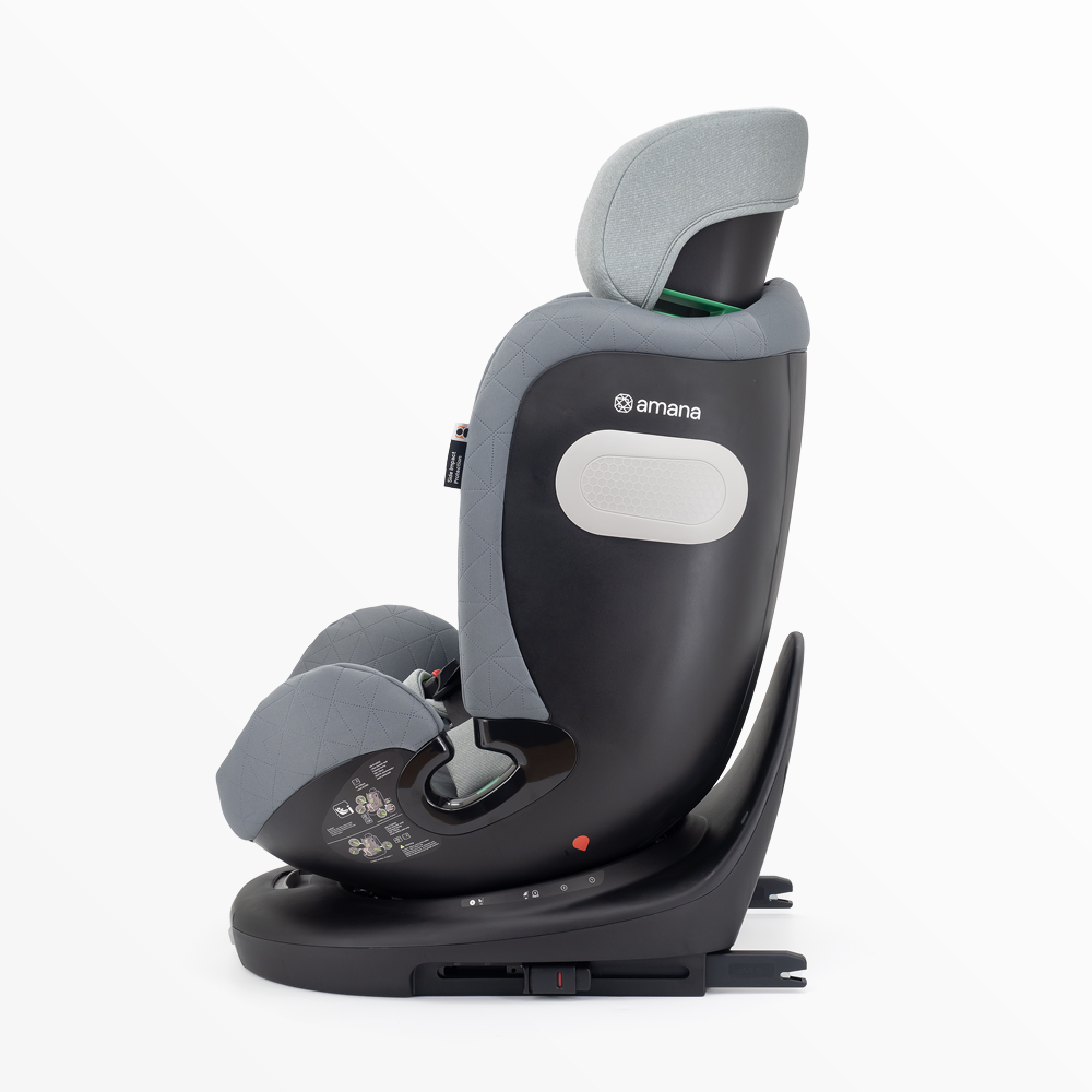Amana Siena Twist+ 360 Spin ALL STAGE i-Size Car Seat - Pebble Grey