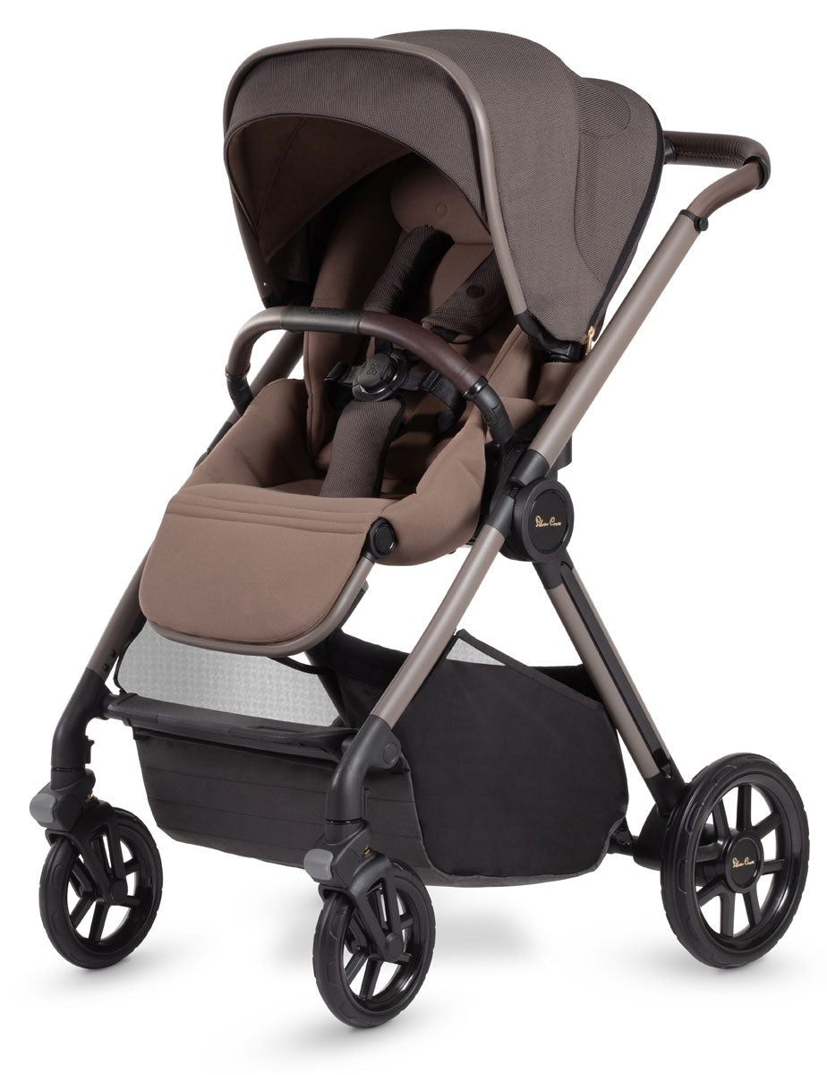 Silver Cross Reef + First Bed Folding Carrycot, Earth