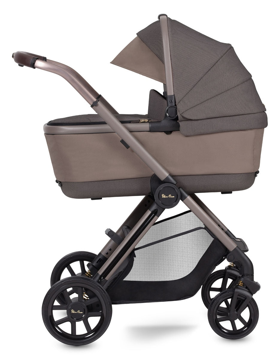 Silver Cross Reef + First Bed Folding Carrycot, Earth