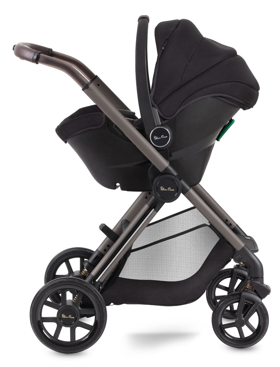 Silver Cross Reef + First Bed Folding Carrycot, Earth