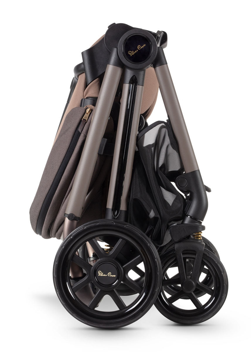 Silver Cross Reef + First Bed Folding Carrycot, Earth
