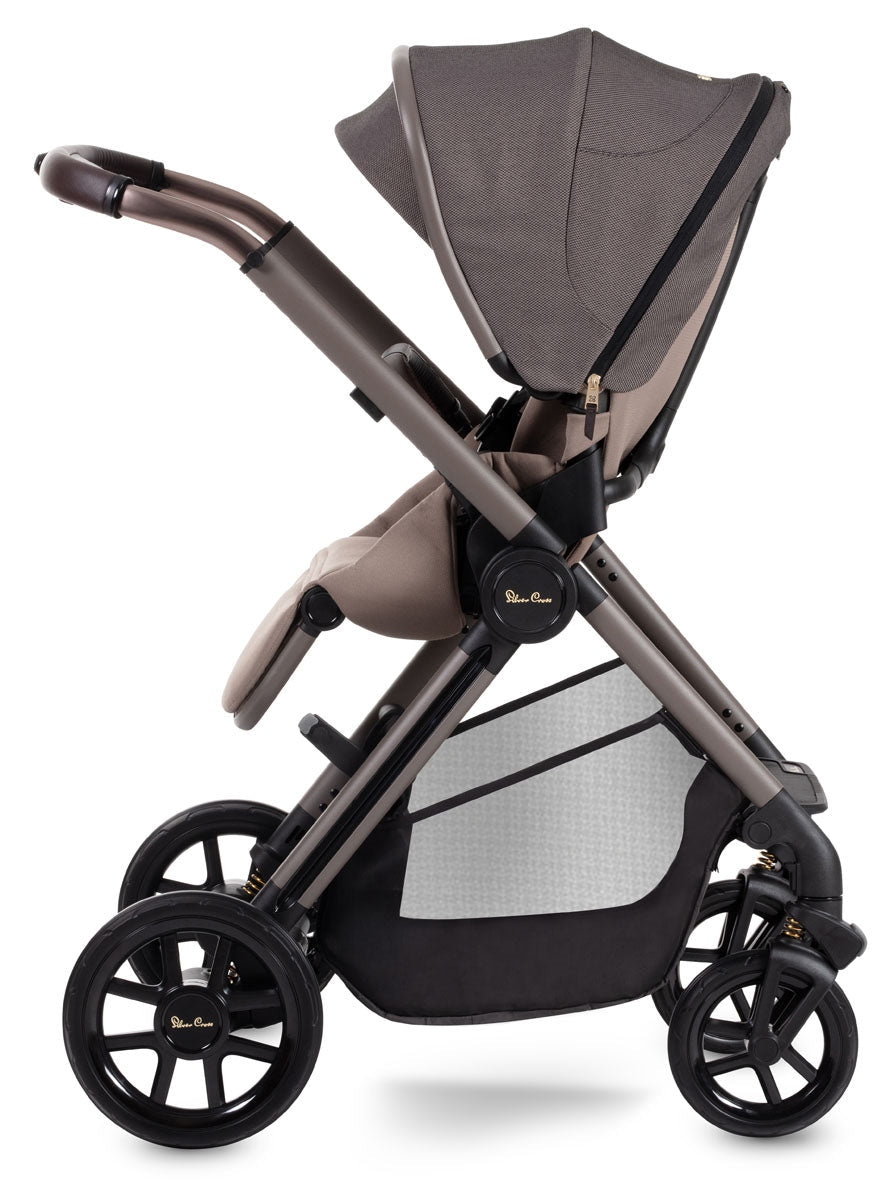 Silver Cross Reef + First Bed Folding Carrycot, Earth