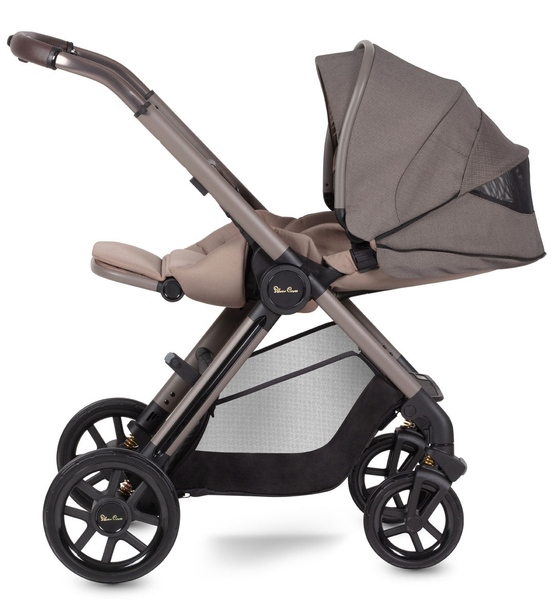 Silver Cross Reef + First Bed Folding Carrycot, Earth