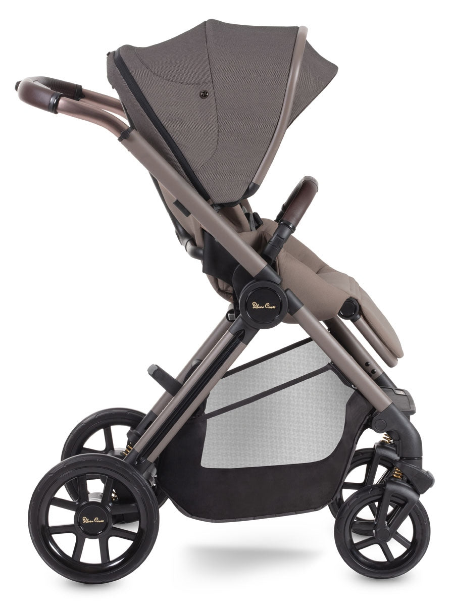 Silver Cross Reef + First Bed Folding Carrycot, Earth