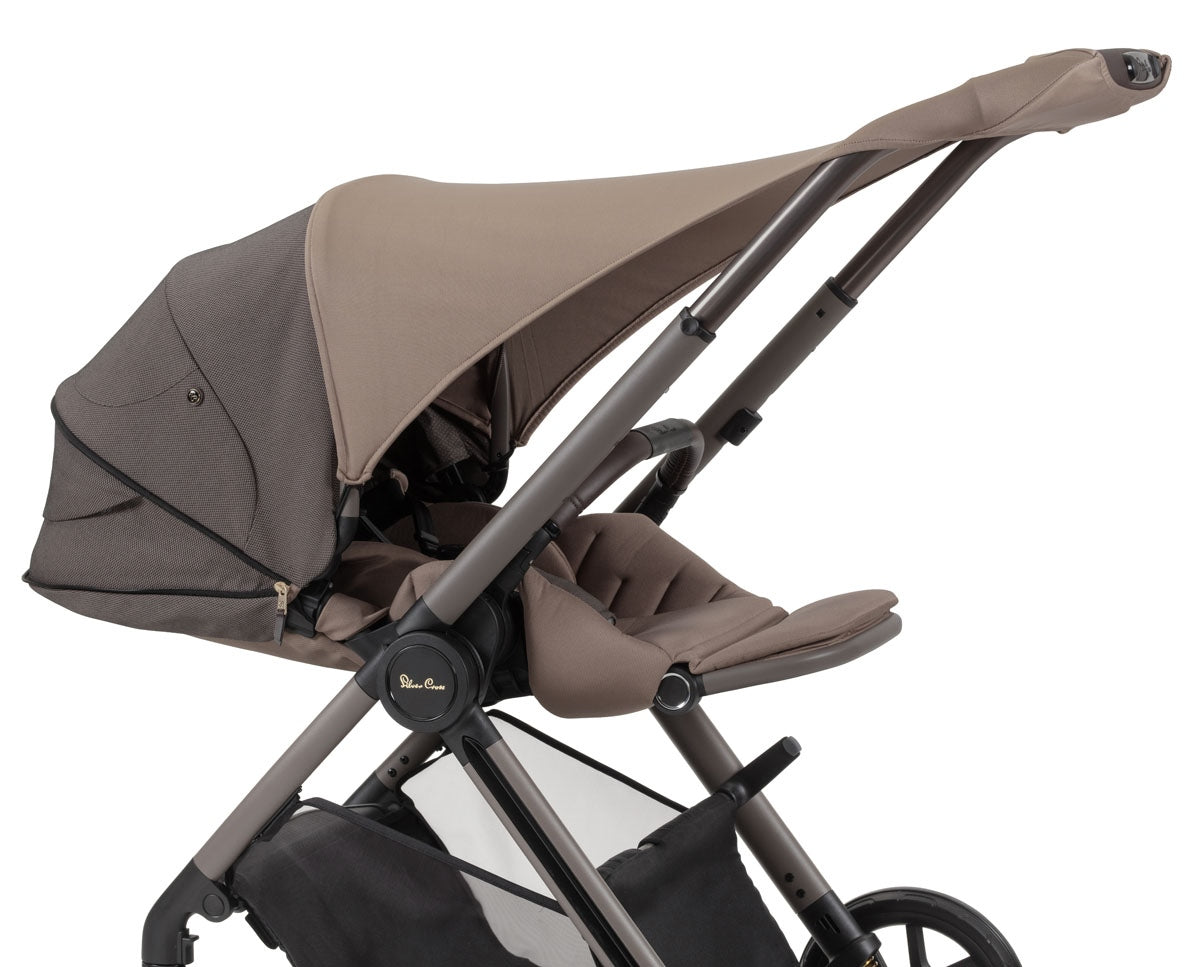 Silver Cross Reef + First Bed Folding Carrycot, Earth