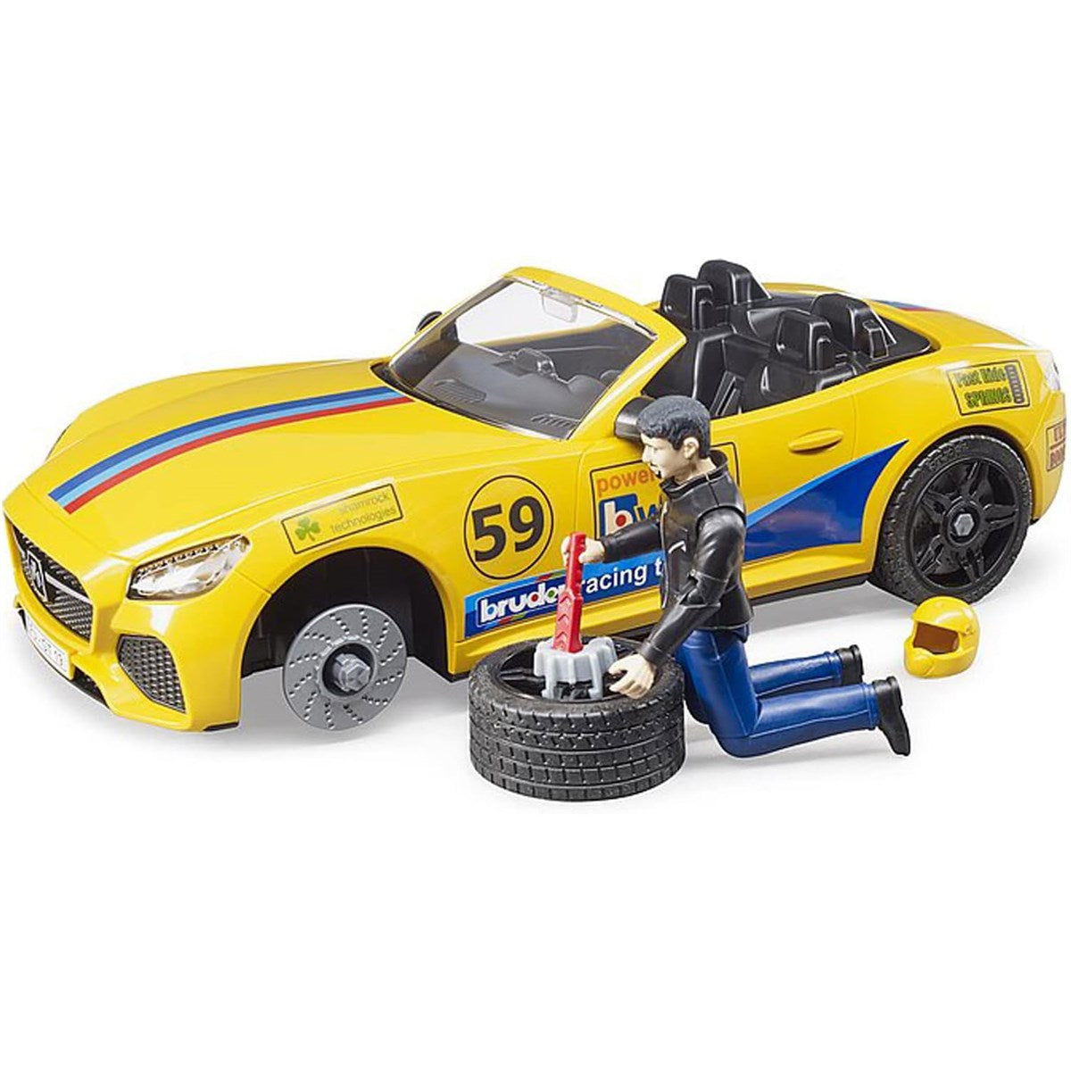 Bruder RAM 2500 Power Wagon, Trailer & Roadster Racing Team