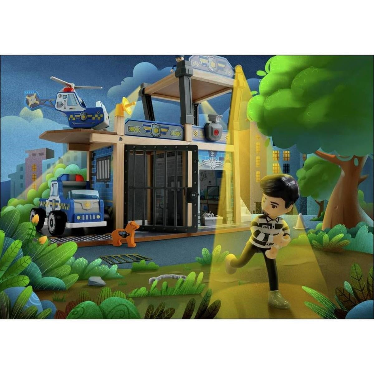Hape Metro Police Dept Playset