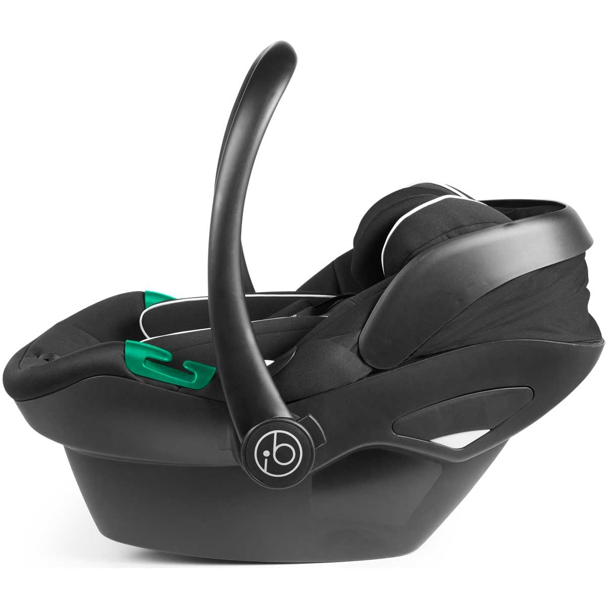 Ickle Bubba Stomp Luxe All-in-One Premium i-Size Travel System with ISOFIX Base, Black / Midnight / Tan
