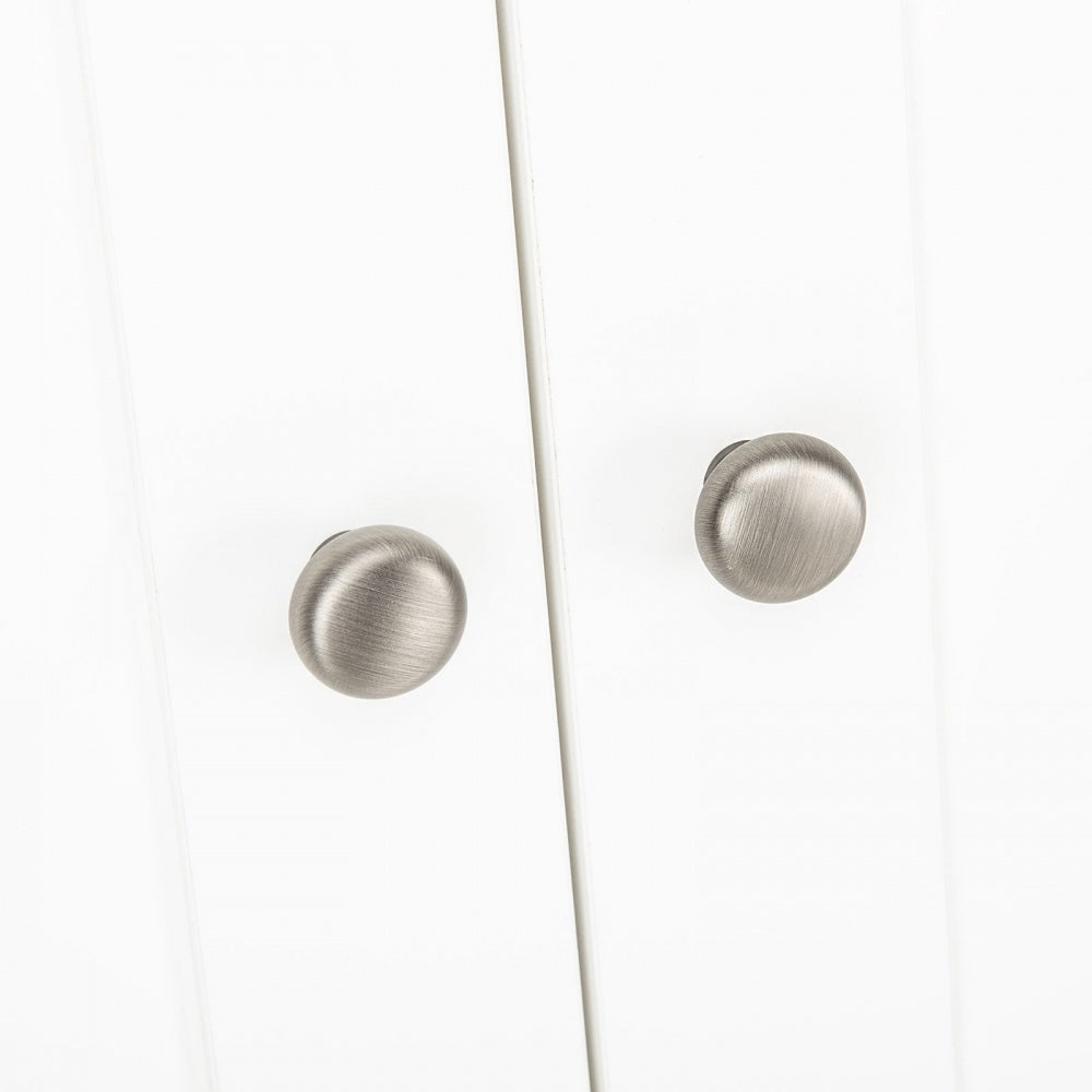 CuddleCo Clara 2 Door Double Wardrobe, White