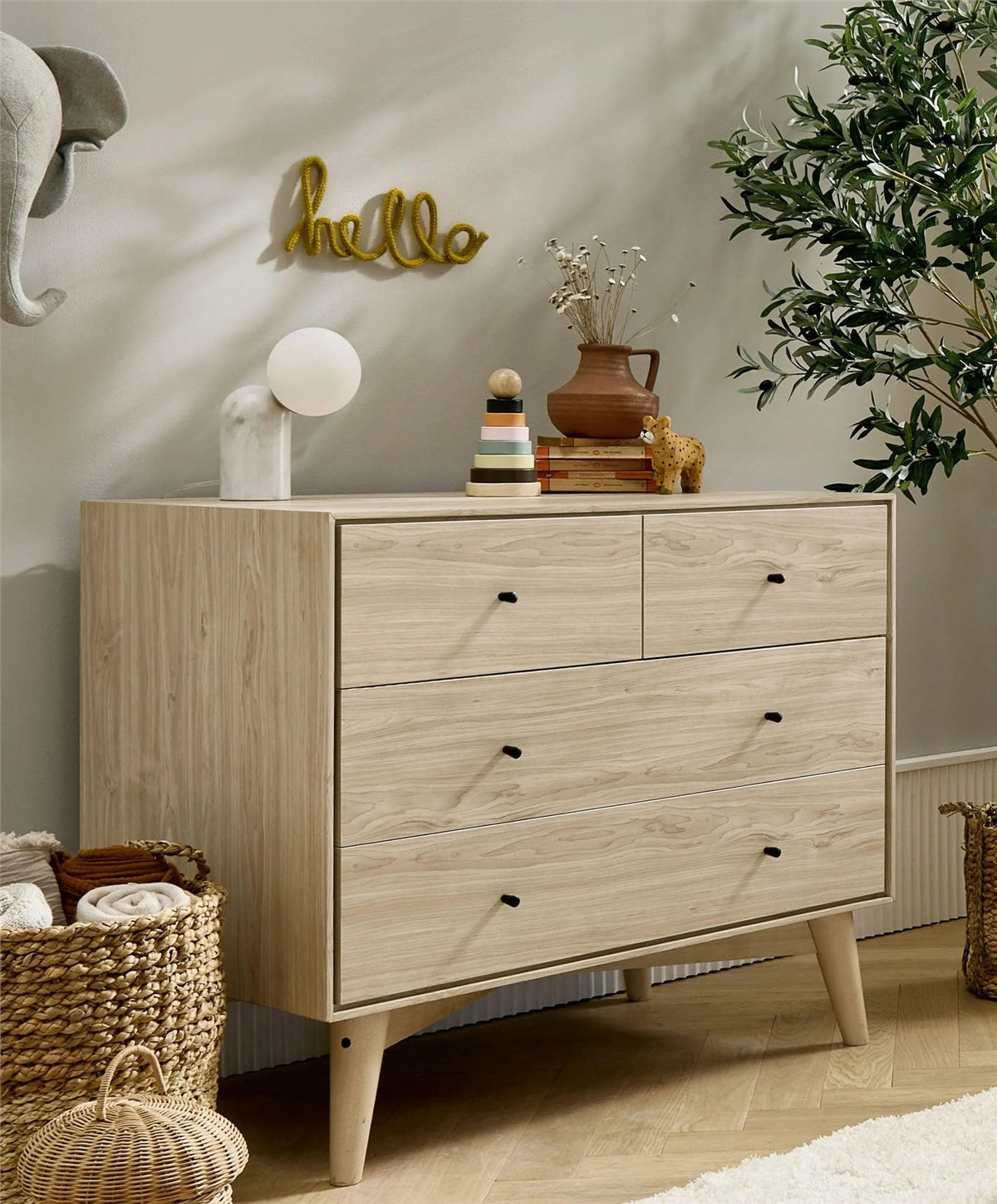 Mamas & Papas Coxley 3 Piece Furniture Set (Cot Bed, Dresser Changer & Wardrobe)