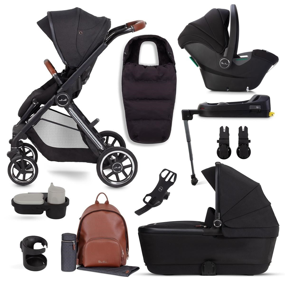 Silver Cross Reef + First Bed Folding Carrycot & Dream i-Size Ultimate Pack Bundle