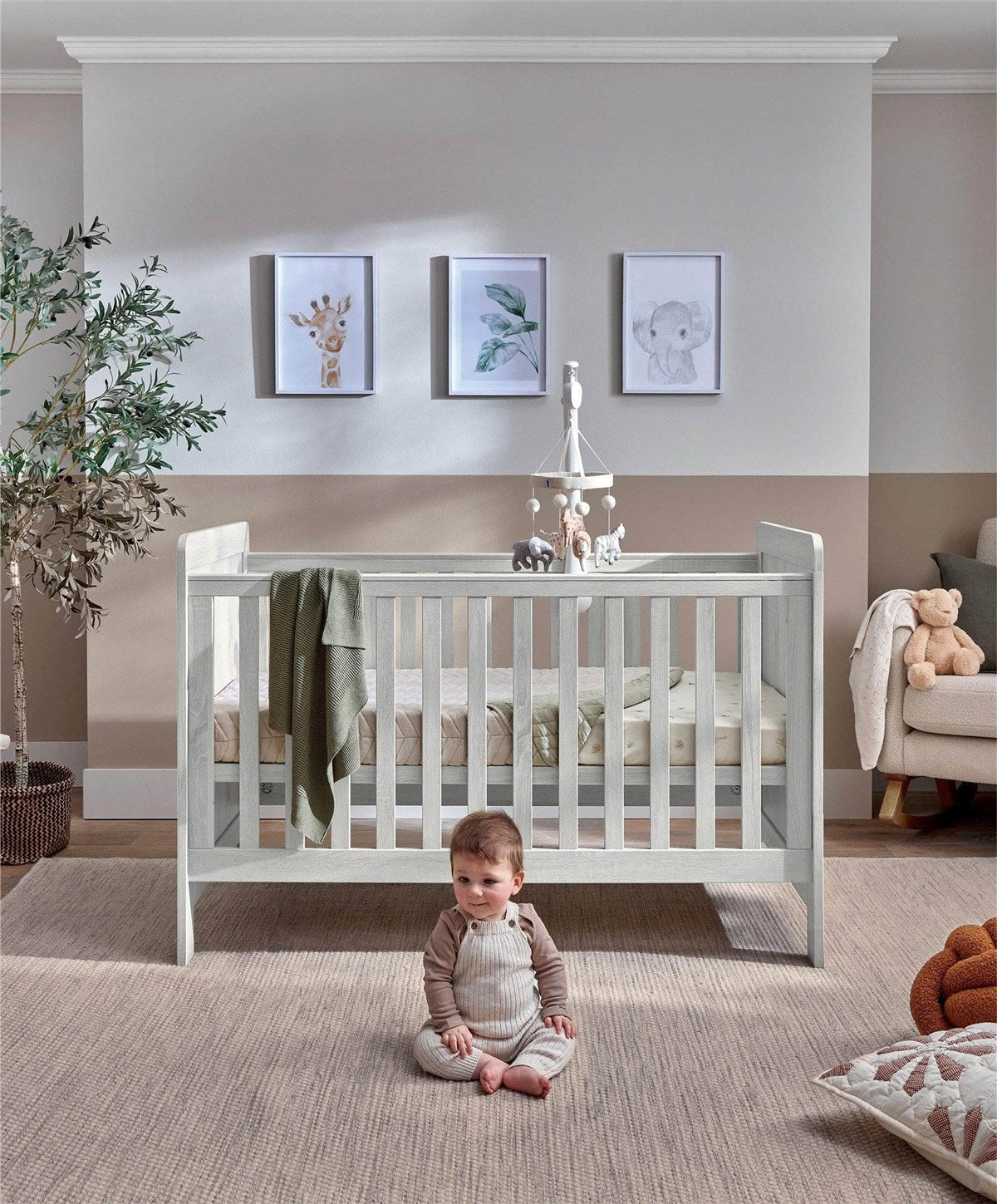 Mamas & Papas Atlas 3 Piece Furniture Set (Cot Bed, Dresser Changer & Wardrobe)