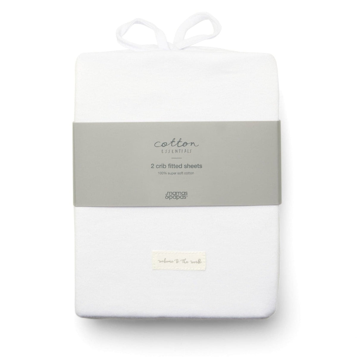 Mamas & Papas 2 Pack Fitted Sheets, White