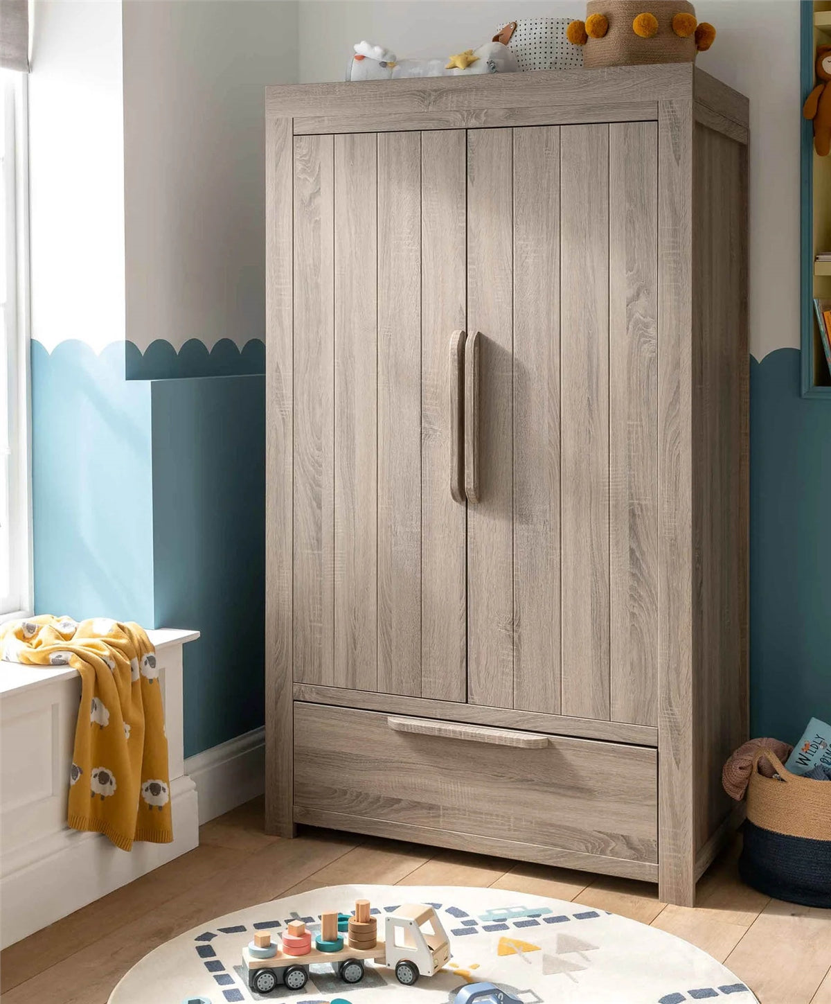 Mamas & Papas Franklin 2 Door Nursery Wardrobe with Drawer