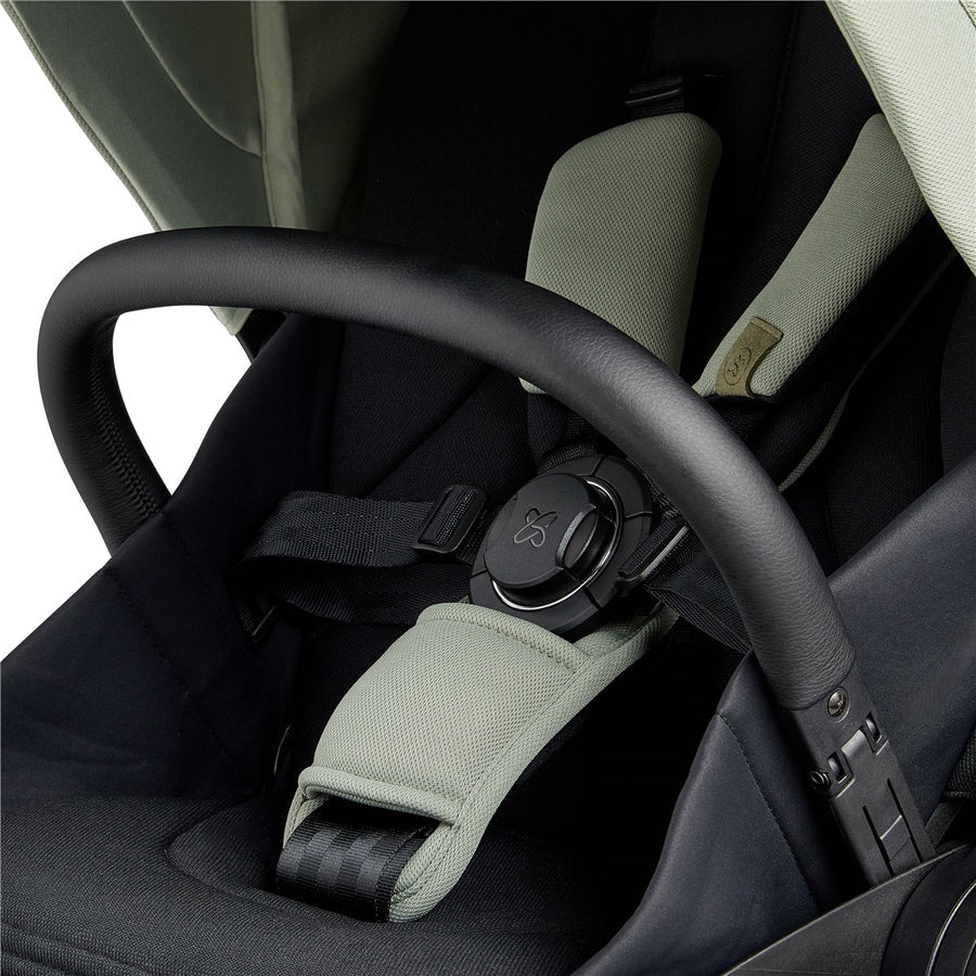 Silver Cross Tide 3-in-1 Dream Travel System + Free Accessories Pack Bundle, Sage on Silver