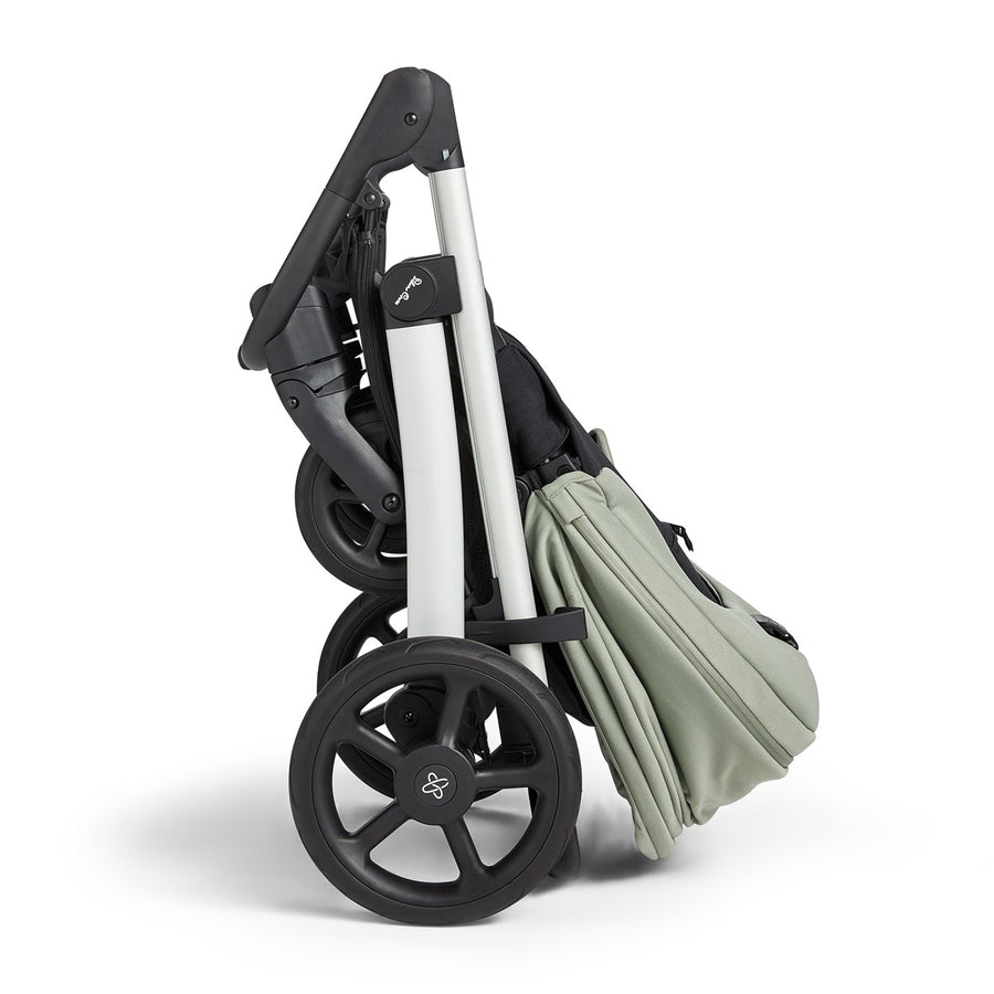 Silver Cross Tide 3-in-1 Dream Travel System + Free Accessories Pack Bundle, Sage on Black