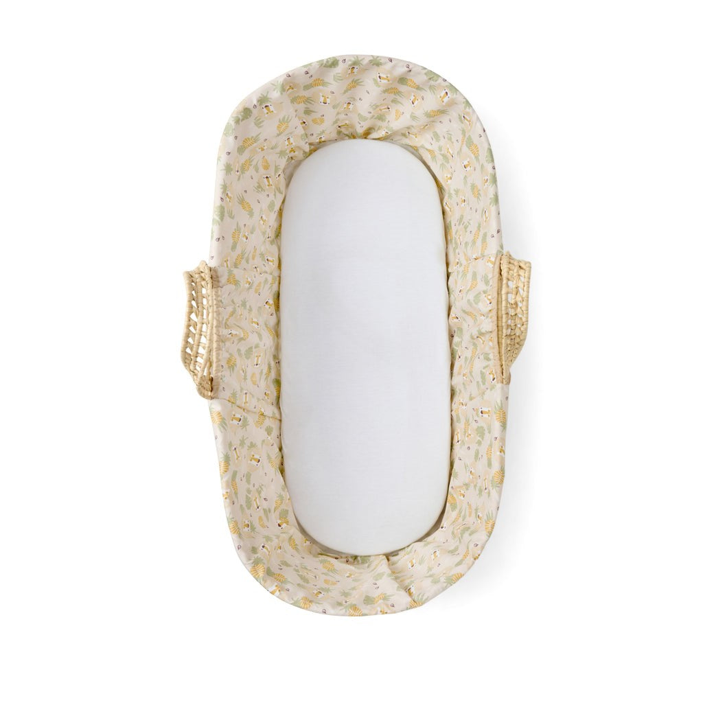 Clair De Lune Safari Palm Moses Basket