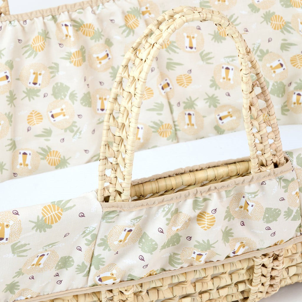 Clair De Lune Safari Palm Moses Basket
