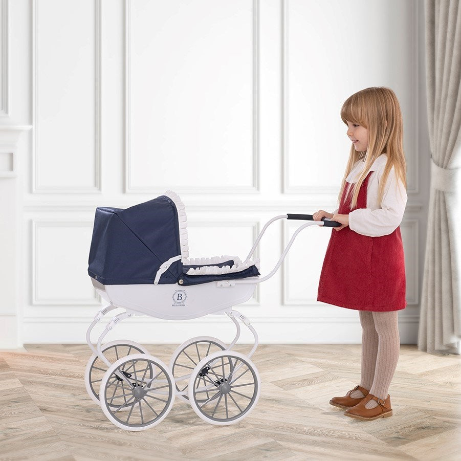 Halsall Toys Bella Rosa Dolls Pram with Baby Joy Doll Bundle, 3+ years