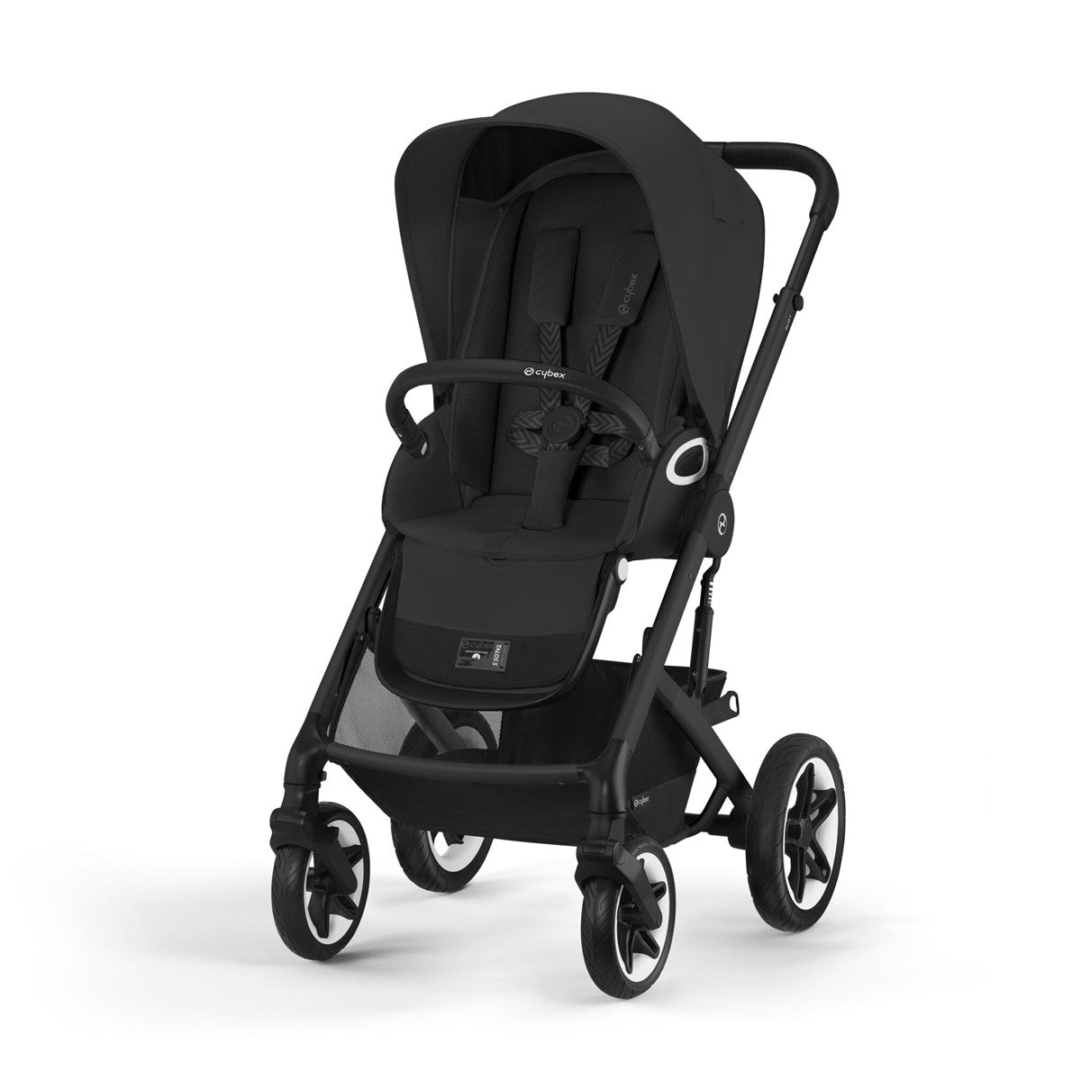 Cybex Talos S Lux Pushchair + Cot, Moon Black