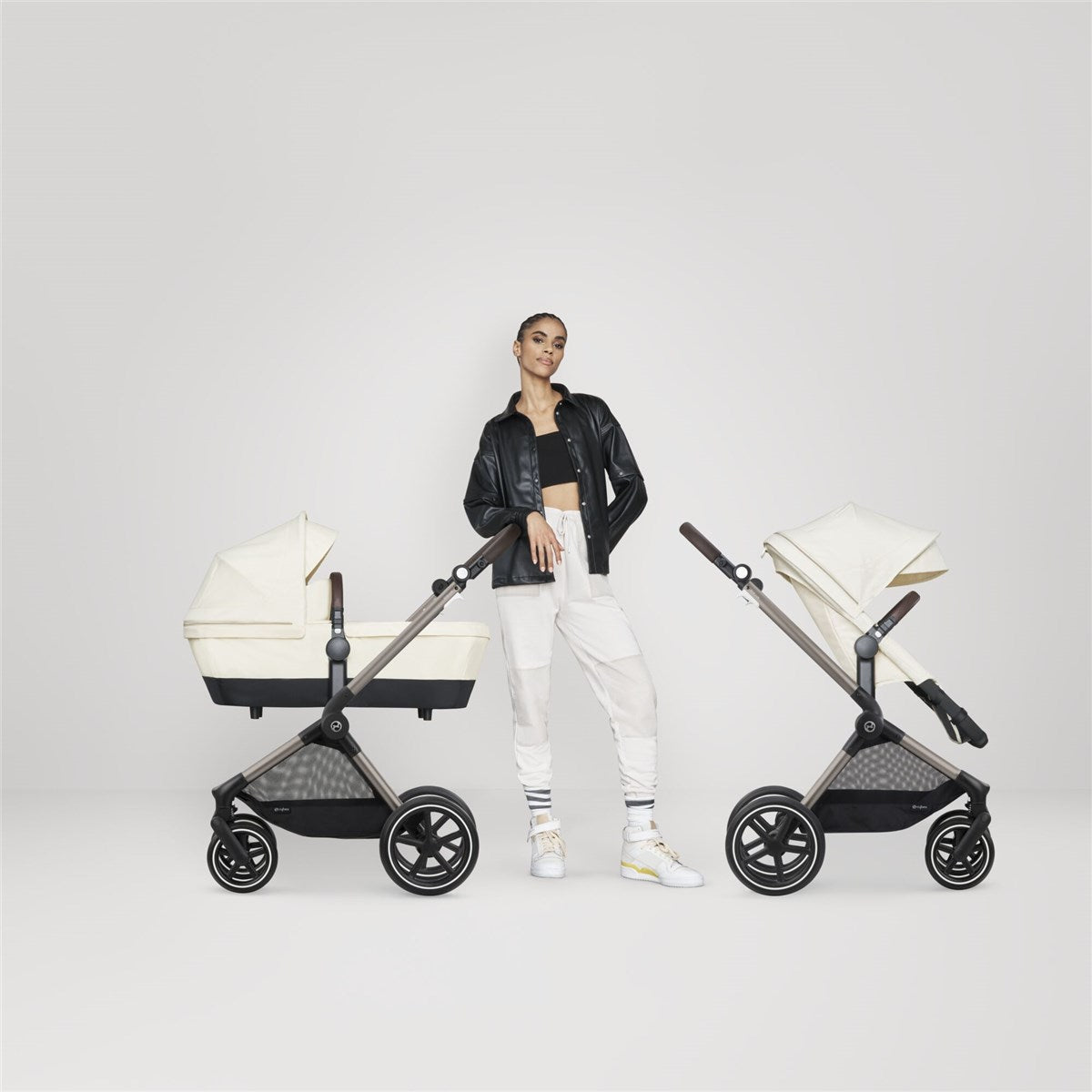 Cybex Balios S Lux Essential Travel & Nursery Bundle, Moon Black