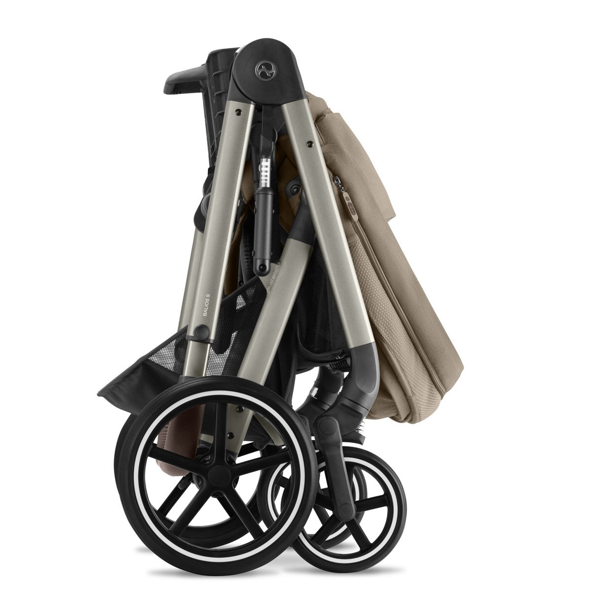 Cybex Balios S Lux Essential Travel & Bundle with Cloud G Car Seat, Almond Beige