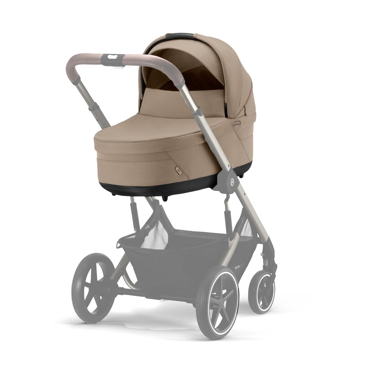 Cybex Balios S Lux Essential Travel & Bundle with Cloud G Car Seat, Almond Beige