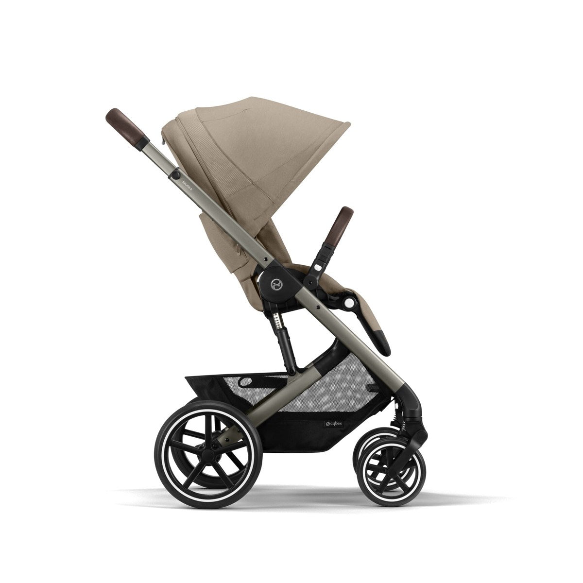 Cybex Balios S Lux Essential Travel & Bundle with Cloud G Car Seat, Almond Beige