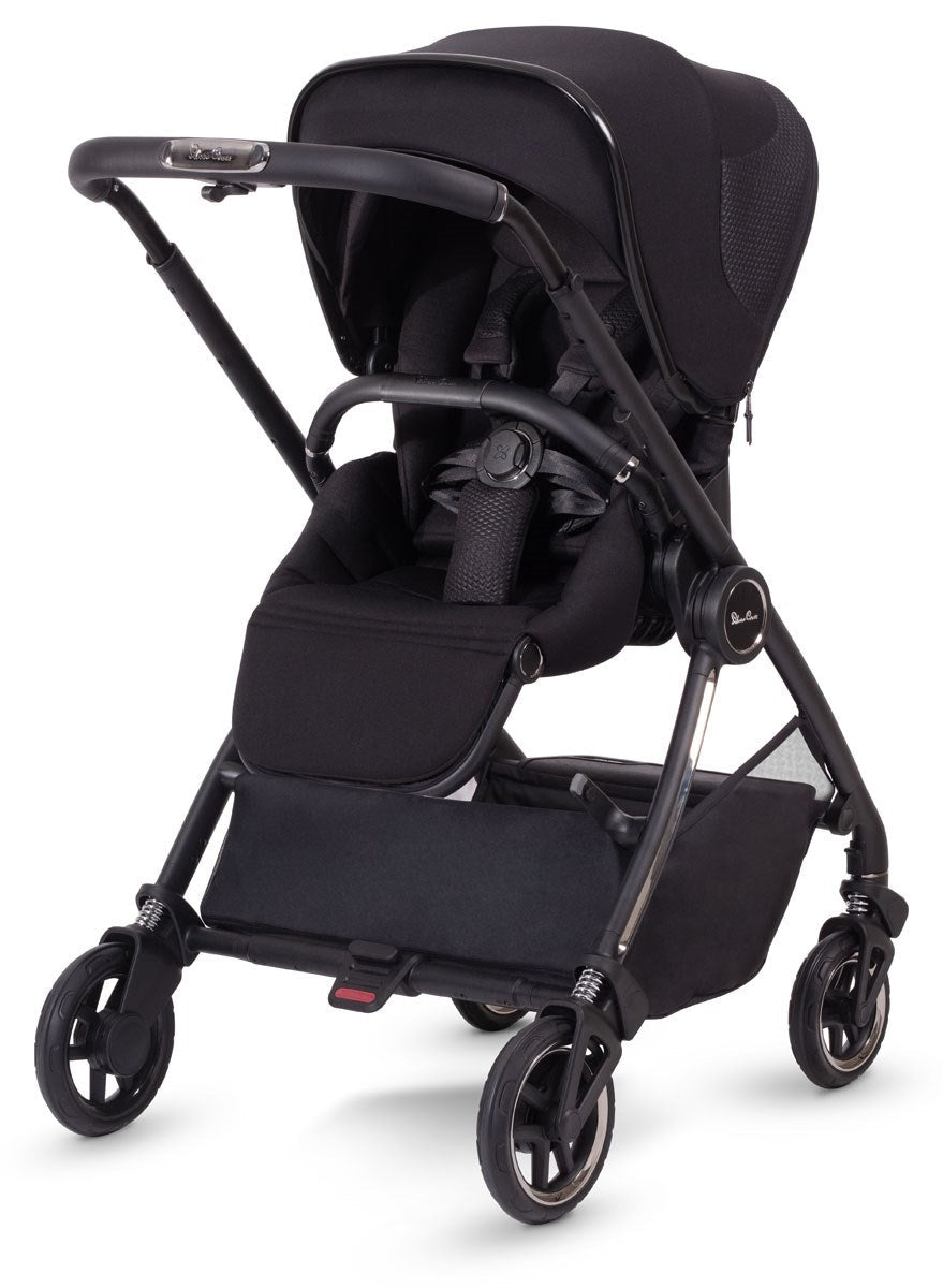 Silver Cross Dune + First Bed Folding Carrycot With Cabriofix & Base Bundle, Space
