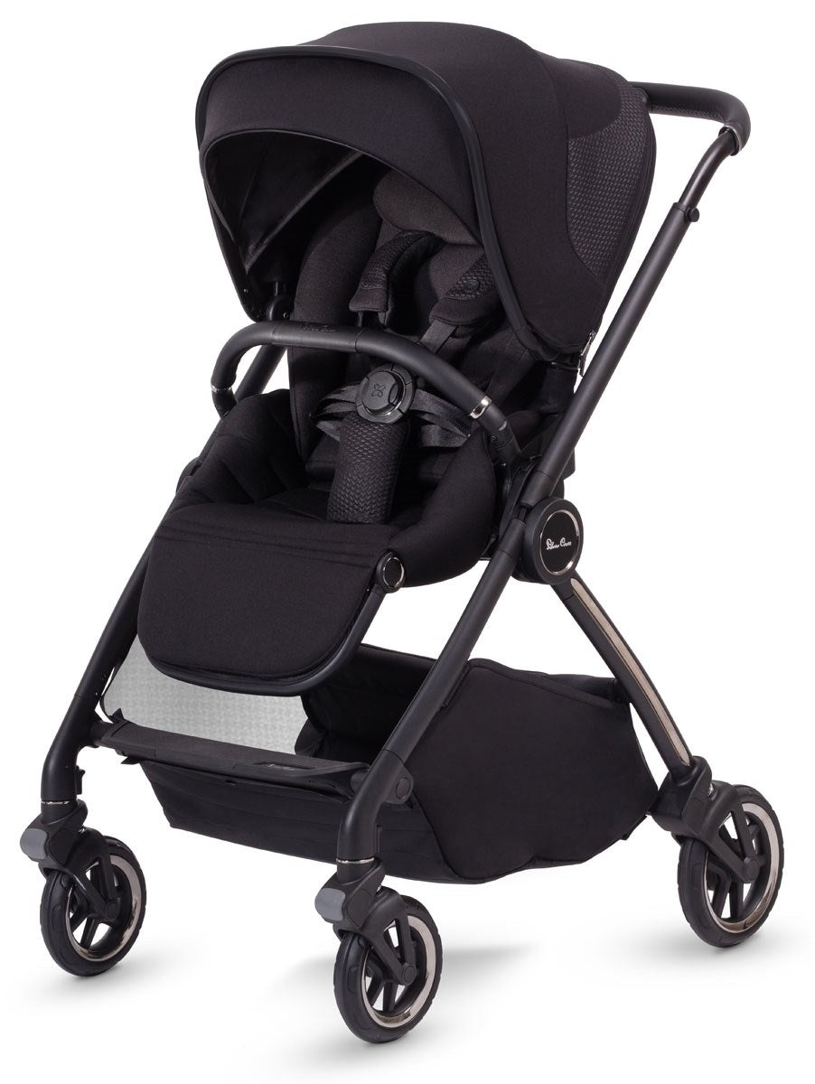 Silver Cross Dune + First Bed Folding Carrycot With Cabriofix & Base Bundle, Space